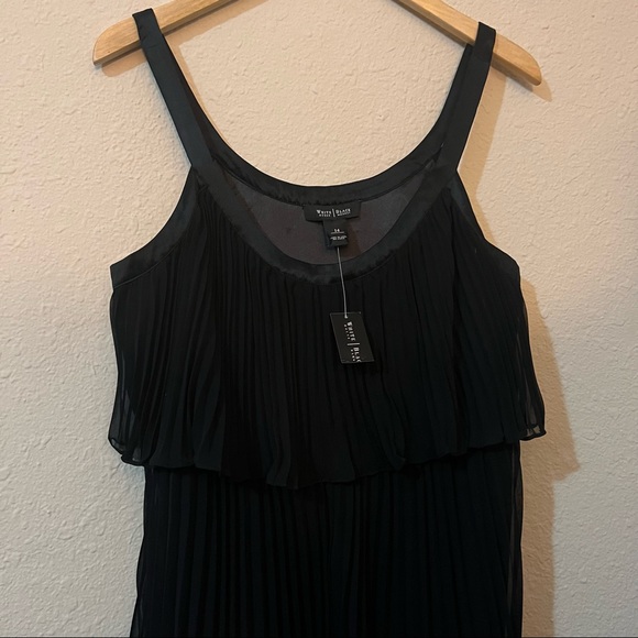 WHBM Pleated Chiffon dress - Picture 2 of 4